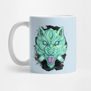 Metal Cyber Wolf Go! Mug